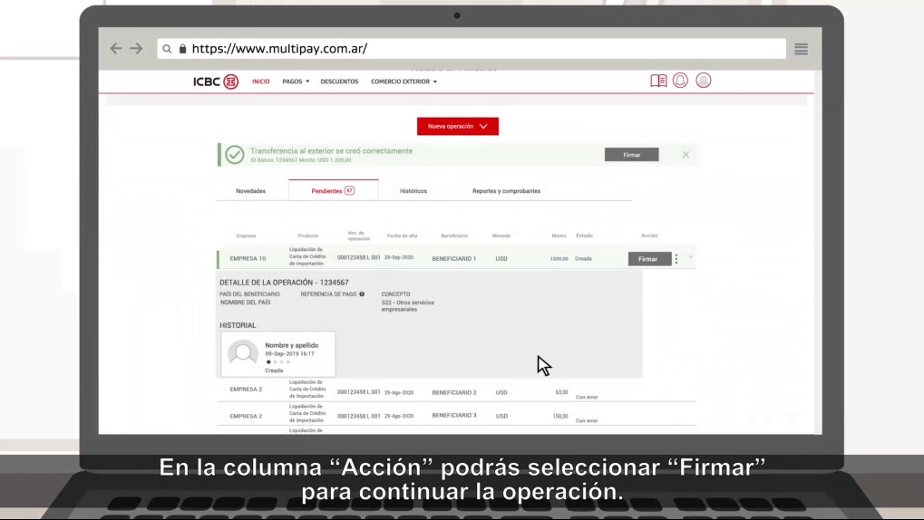 IMAGEN DE TUTORIAL EN ICBC MULTIPAY.